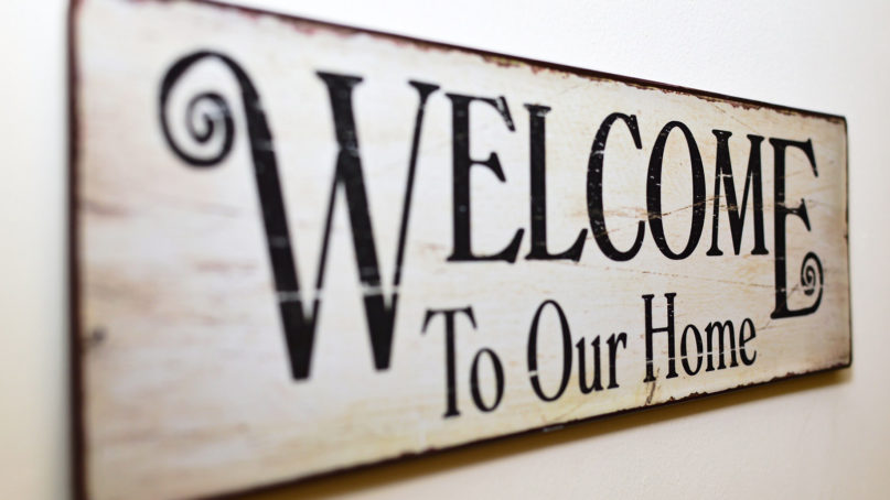 wooden wall art - Welcome To Our Home