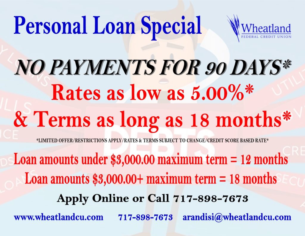 Personal Loans & Lines of Credit - Wheatland Federal Credit Union