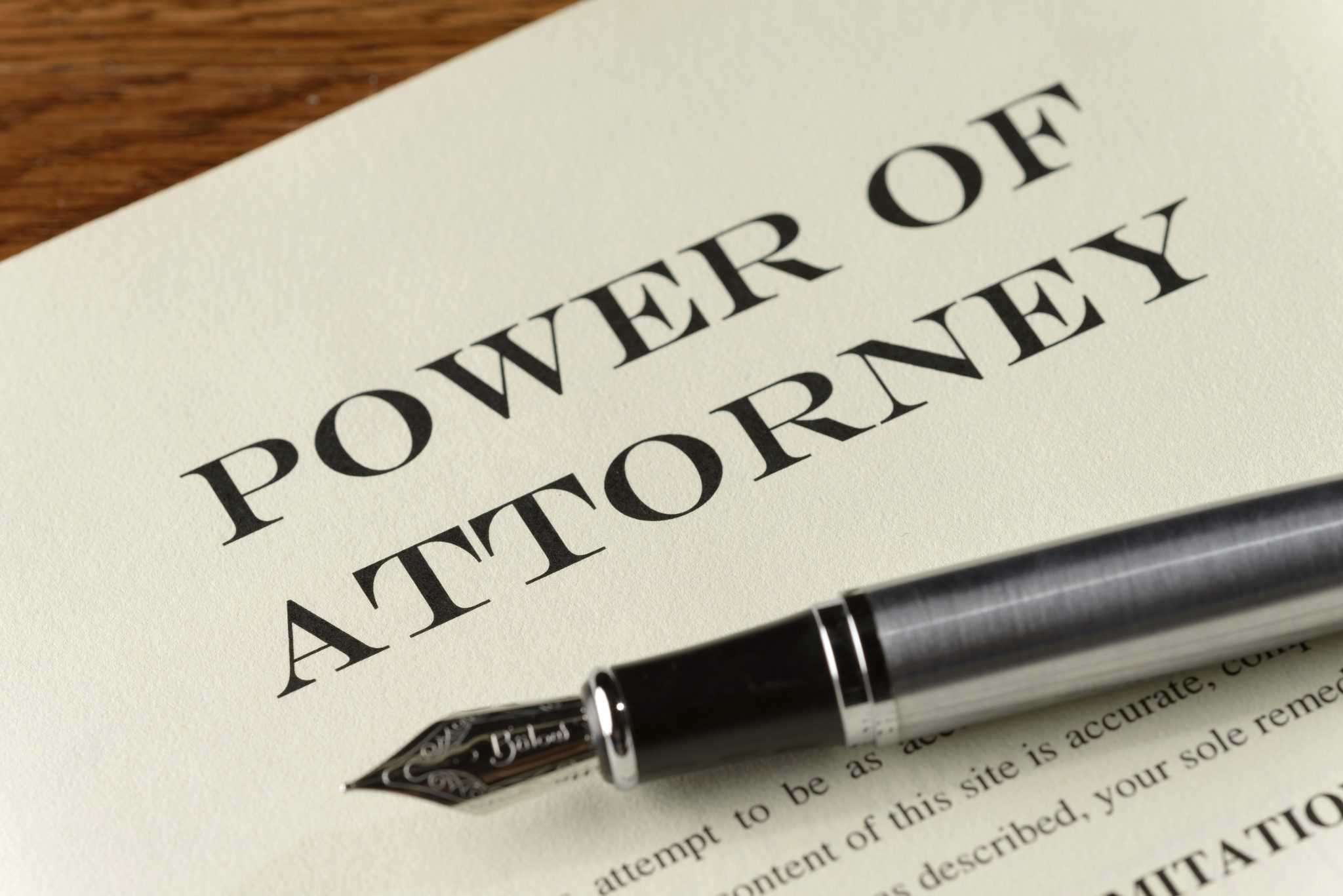 Help for agents under a power of attorney.